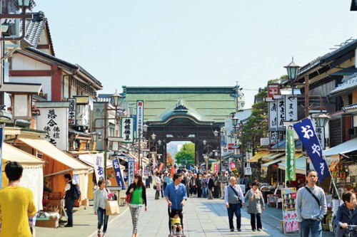 Nakamise street at Zenko-ji temple