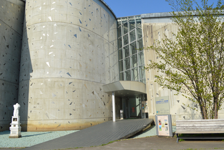 Roman museum entrance in Yudanaka