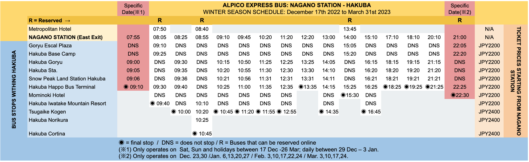 alpico-winter-express-bus-timetable-from-nagano-to-hakuba