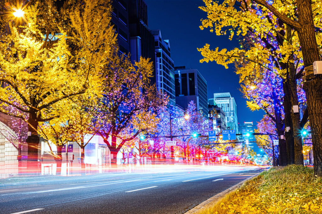 Osaka-midosuji-illumination-christmas