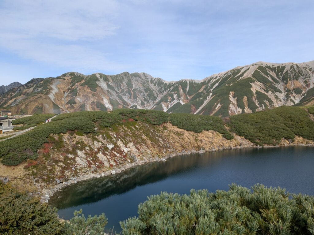 Autumn views at the Murodo Plateau along the Alpine Route in Nagano, Japan.