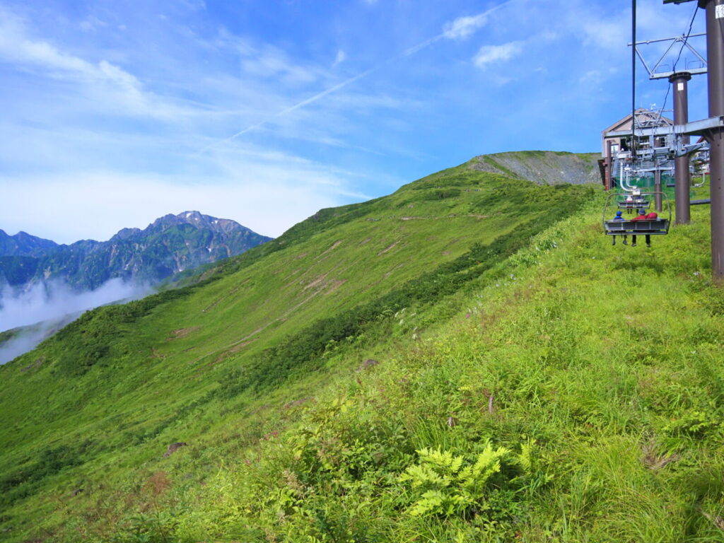 hakuba chair lift summer