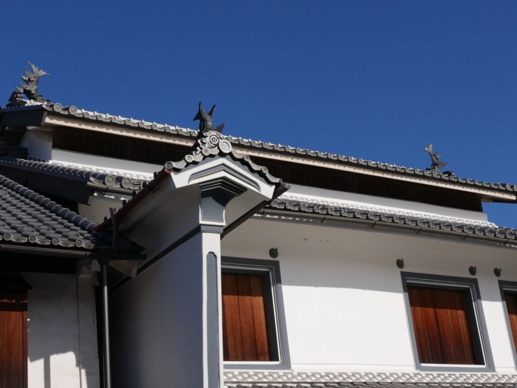 Edo style architecture and history on the streets of Unno-juku in Nagano, Japan.